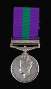 General Service Medal 1918 with clasp 'Palestine 1945-48' (EC.13024 PTE. P. KGARAMETSO. A.P.C.)