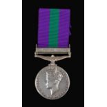 General Service Medal 1918 with clasp 'Palestine 1945-48' (EC.13024 PTE. P. KGARAMETSO. A.P.C.)