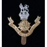 Scarce British army cap badge in anodised aluminium to The Loyal Regiment (North Lancashire), pre