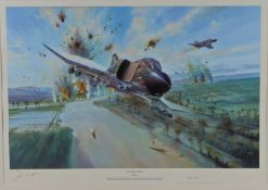 Limited Edition Print, 'Phantom Raiders' by Simon Atack, depicting the low level attack by the 435th