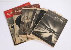 A collection of Second World War German 'Luftwelt' magazines, dating from 1943/44 there are articles