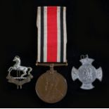 George V Special Constabulary Medal (JOHN W. FLEGG), together with a Kings Regiment collar badge and