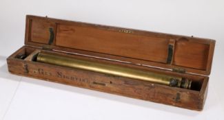 First World War British Gun Sighting Telescope by Ross of London, serial number 55542, makers