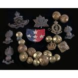 Royal Artillery Officers bronze Service Dress cap badge, Kings crown, two blades to the reverse,