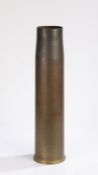 105 mm brass shell case, marked to the base '105mm 1K RW464 RLB' and dated 1986, 61 cm in height