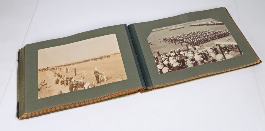 Early 20th century military photograph album circa 1902-5, the photographs appear to be mainly of