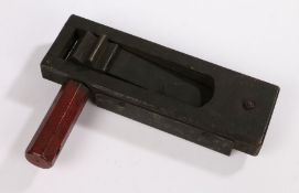 Second World War British gas alarm rattle, sturdy construction, issued to the Home Guard and ARP