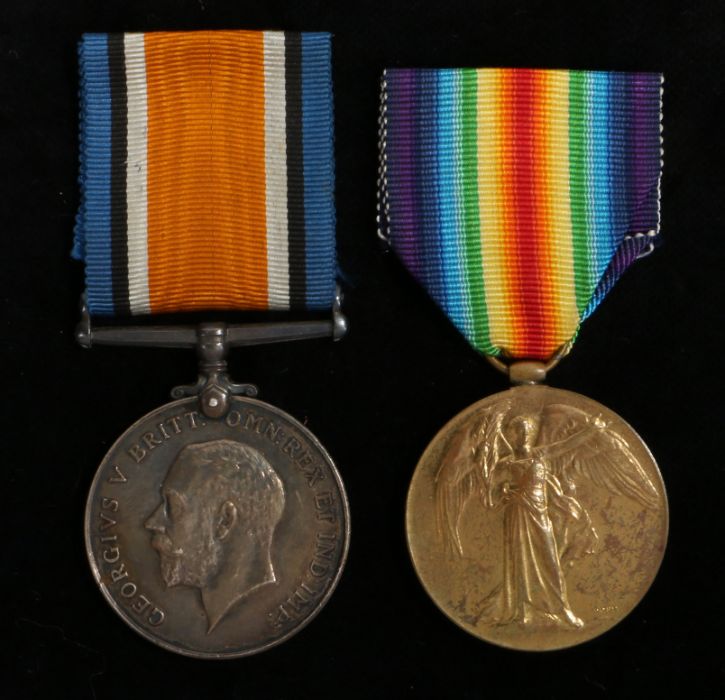 First World War grouping, 1914-1918 British War Medal, Victory Medal, (3367 GNR. J. DAVIES. R.A.)