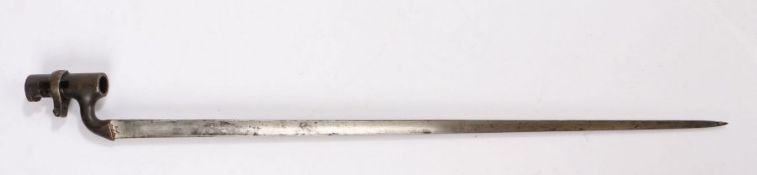 British Pattern 1895 Socket Bayonet, for use on the .303 caliber M1895 Martini-Enfield rifle, the