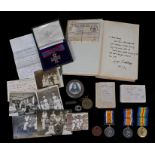 First World War family grouping to include, Order of the Royal Red Cross 2nd Class, bow mounted,