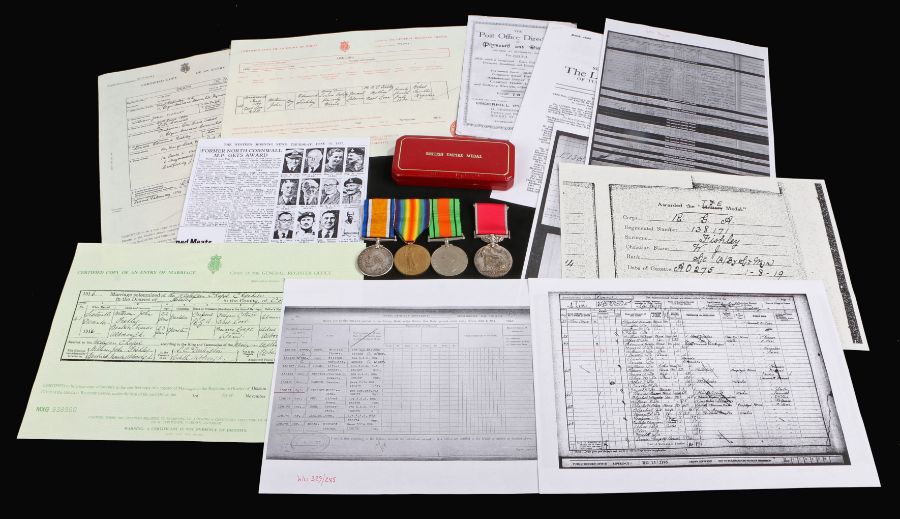 First and Second World War Group of Medals, 1914-1918 British War Medal, Victory Medal (138171 - Image 2 of 2