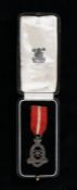 Territorial Army Nursing Service silver tippet badge, London 1936, maker Robert William Jay,