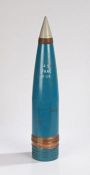 Scarce British 4.5 inch No.5 Mk 1 Naval training projectile HE SUB with plug fuze (inert)