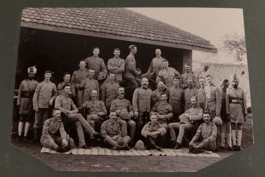 Early 20th century military photograph album circa 1902-5, the photographs appear to be mainly of - Image 4 of 21