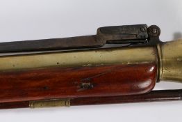 18th century brass barrelled flintlock Blunderbuss by Jackson, maker signed to lock plate, '