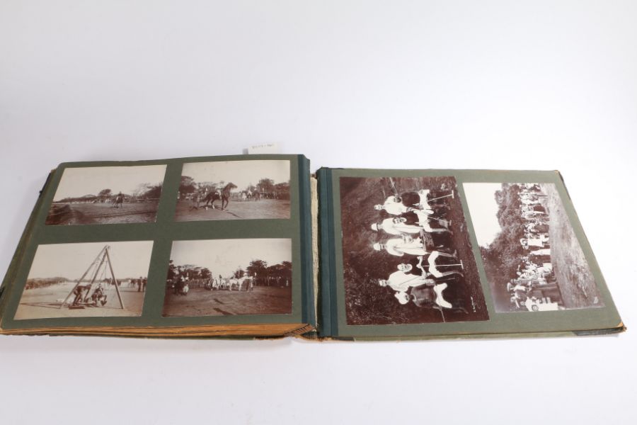 Early 20th century military photograph album circa 1902-5, the photographs appear to be mainly of - Image 10 of 21