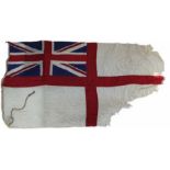 Second World War Royal Navy White Ensign, attributed to the Cruiser H.M.S. Ajax and believed to have