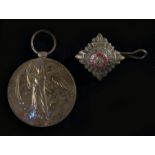 First World War British Victory Medal (CAPT. H.L. BRODIE) together with an officers rank star, the