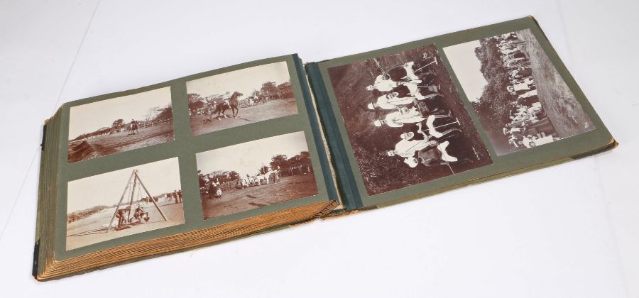 Early 20th century military photograph album circa 1902-5, the photographs appear to be mainly of - Image 14 of 21