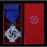 German Third Reich Faithful Service Decoration (Treudienst-Ehrenzeichen) 2nd Class in Silver for