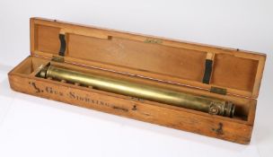 First World War British Gun Sight by Ross, maker and serial number 54245 marked on tube, held in