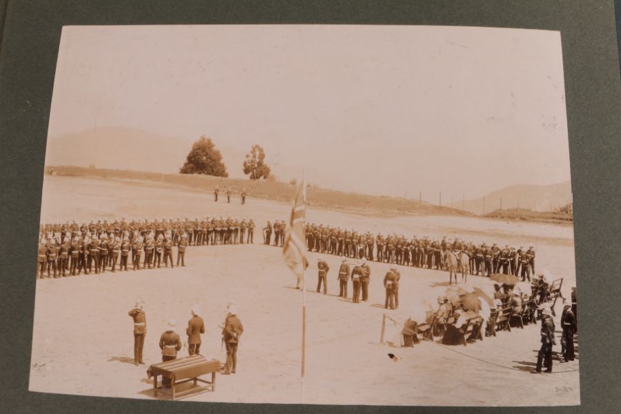Early 20th century military photograph album circa 1902-5, the photographs appear to be mainly of - Image 6 of 21