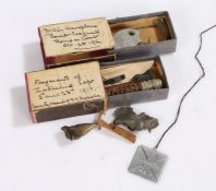 First World War German Zeppelin souvenir and artifacts, cross pattee made from duralum and