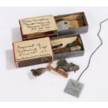 First World War German Zeppelin souvenir and artifacts, cross pattee made from duralum and