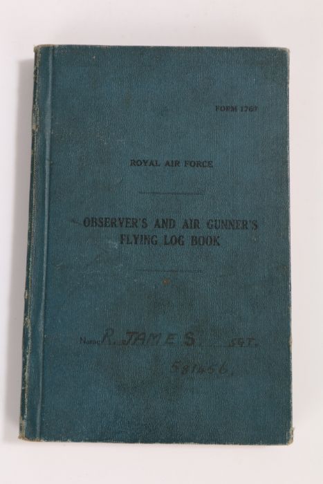Second World War Royal Air Force casualty grouping, Observers and Air Gunners Flying Log Book to - Image 2 of 7
