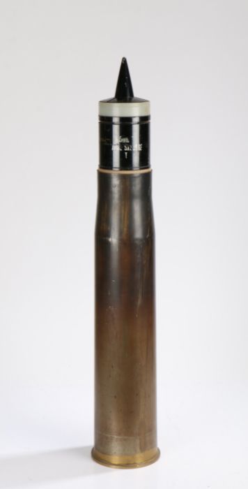 British 105mm APDS (Armour Piercing Discarding Sabot) projectile with German APFSDS cartidge case
