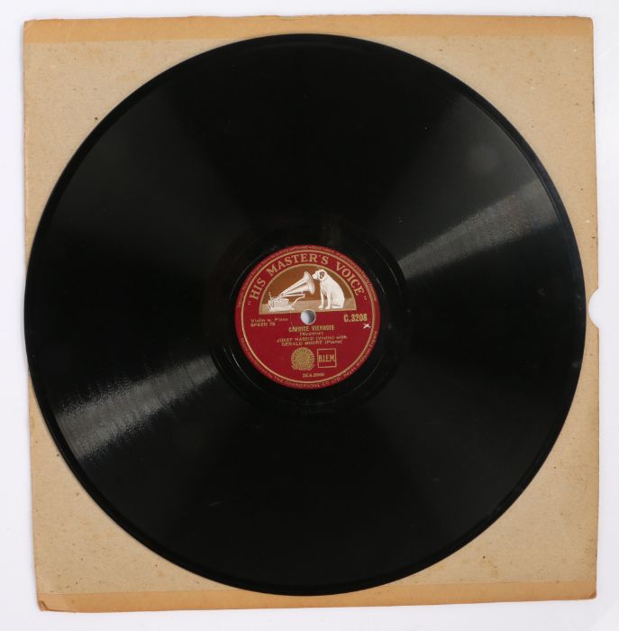 Joseph Hassid/Gerald Moore - Meditation/Caprice Viennois 78 rpm 12" (HMV C.3208), rare recording.