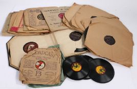 collection of 78 rpm shellac records.