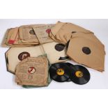 collection of 78 rpm shellac records.