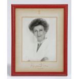 Princess Alexandra of Kent, autograph, the black and white photograph with a pen signed mount, the