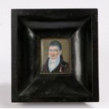 Paust, portrait miniature depicting Domenico Sestini (Florence 1750-1832), famous numismatist and