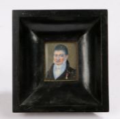 Paust, portrait miniature depicting Domenico Sestini (Florence 1750-1832), famous numismatist and