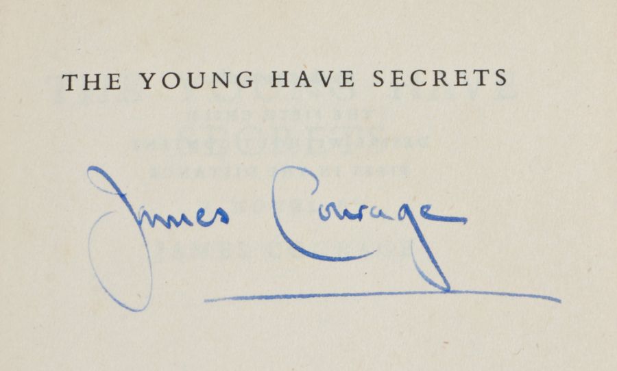 James Courage, The Young Have Secrets, author signed first edition, Johnathan Cape and The Book - Image 2 of 2