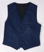 England Manager Gareth Southgate interest, an FA issue staff suit waistcoat, signed 'Best Wishes