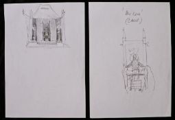 Kingdom of Heaven sketches by Ridley Scott, from the production of Kingdom of Heaven (2005) two A4