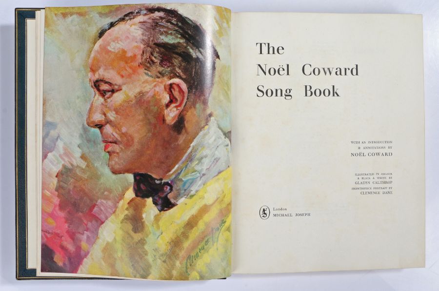 Noel Cowards Personal copy of The Noel Coward Song Book, the book bound by Sangorksi & Sutcliffe