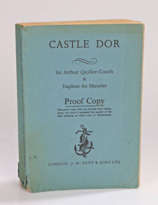Proof copy of Daphne Du Maurier Castle Dor, blue paper binding, First Published in Great Britain - Image 2 of 2