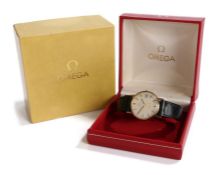 Omega Geneve 9 carat gold gentleman's wristwatch, movement no. 35773019, circa 1975, the signed