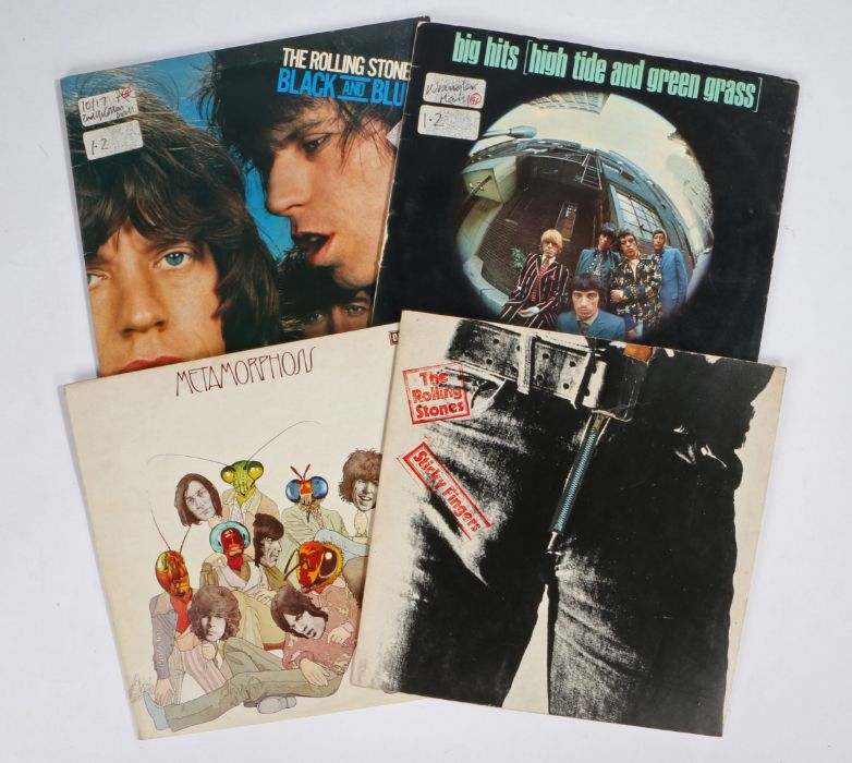 4 x Rolling Stones LPs. Big Hits (High Tide And Green Grass) (TXS 101). Metamorphoses (SKL 5212).