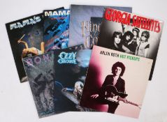 7 x 80's Rock LPs. Bon Jovi - Slippery when Wet (VERH 38). Georgia Satellites - Georgia