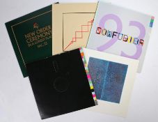 5 x New Order 12" singles. Ceremony (FAC 33), first pressing, dark green sleeve. Everythings Gone