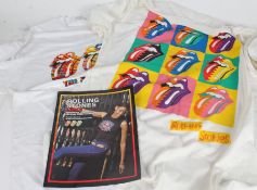 2 x Rolling Stones Tour T-shirts. 2003 Forty Licks Tour T-shirt, L, together with 2003 tour