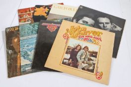 8 x Folk/Rock LPs. John Denver (3) - Back Home Again. JD. Rocky Mountain High. Art Garfunkel -