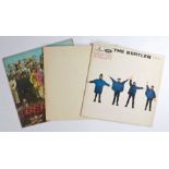 3 x Beatles LPs. Help! (PMC 1255), with later sleeve. The Beatles (PCS 7068), French reissue. side