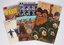 6 x Beatles LPs. Please Please Me (PMC 1202). A Hard Day's Night (PCS 3058). Beatles For Sale (PCS