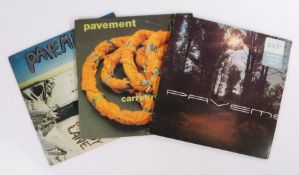 3 x Pavement 7" singles. Shady Lane (RUG53). Carrot Rope (RUG90). Major Leagues (RUG96).